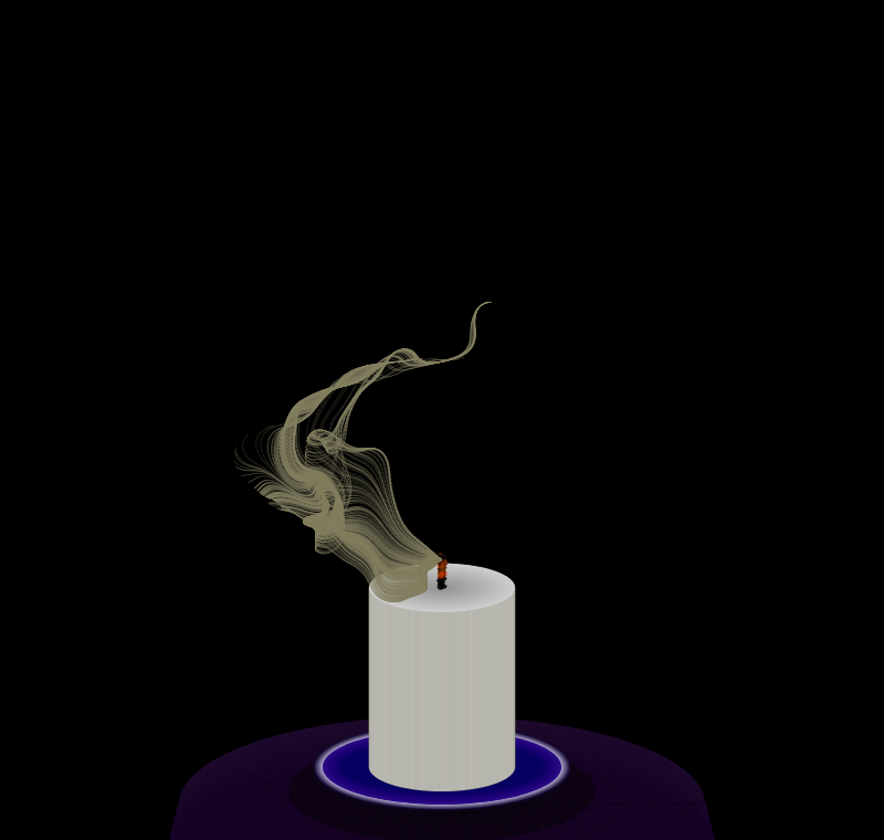 Candle in the Light Breeze #6 static token preview