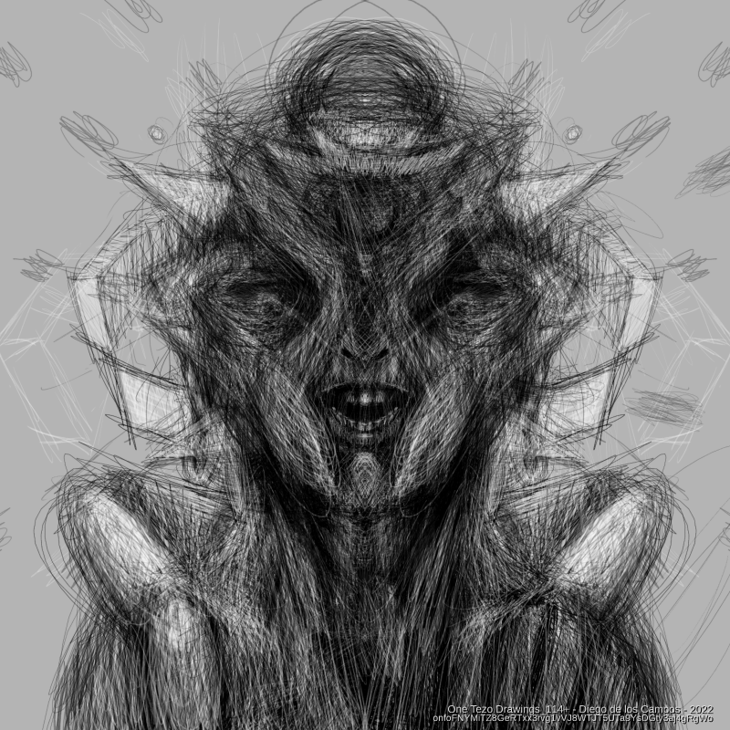 One Tezo Drawings_114+ #5 static token preview