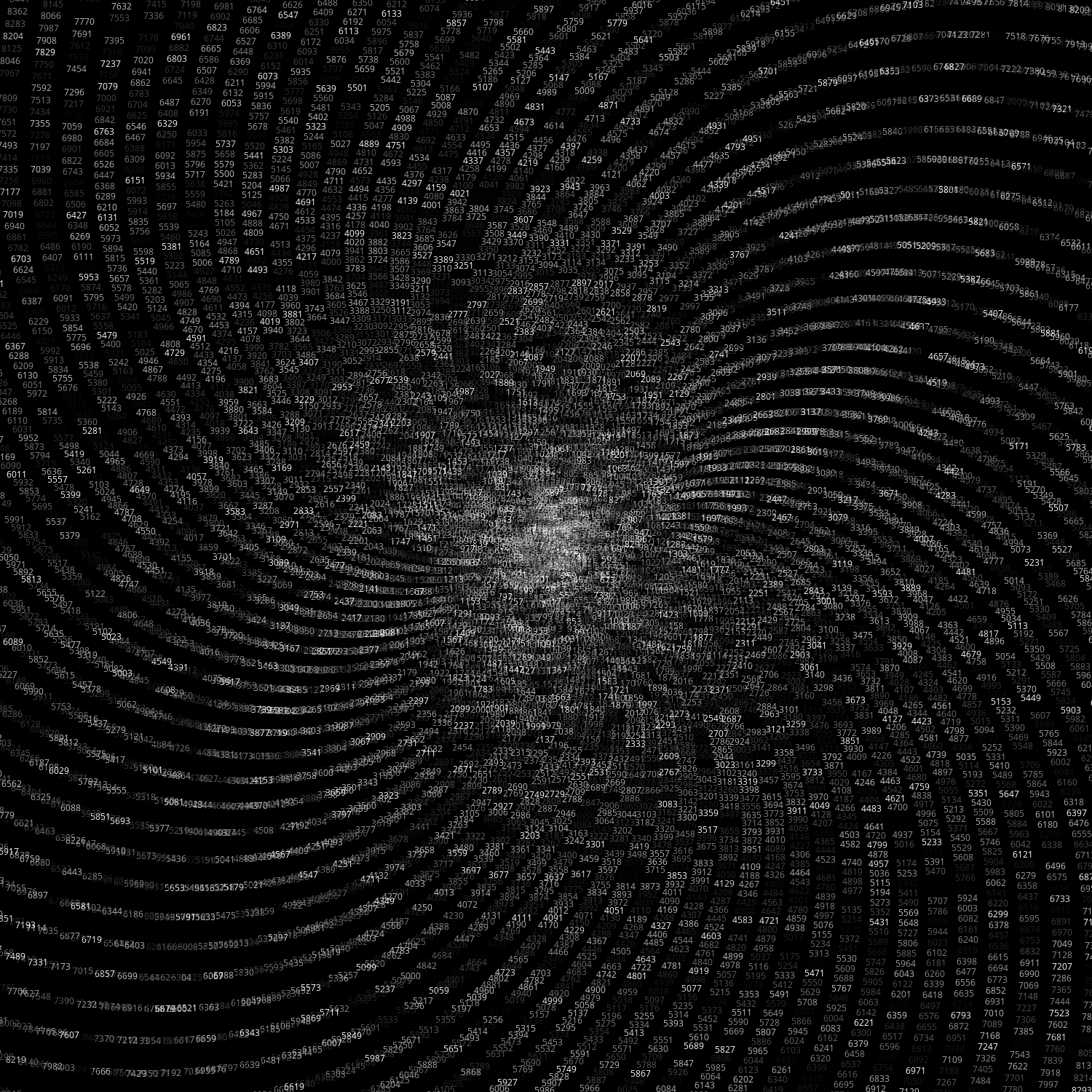 Polar Plot of Numbers #1 static token preview