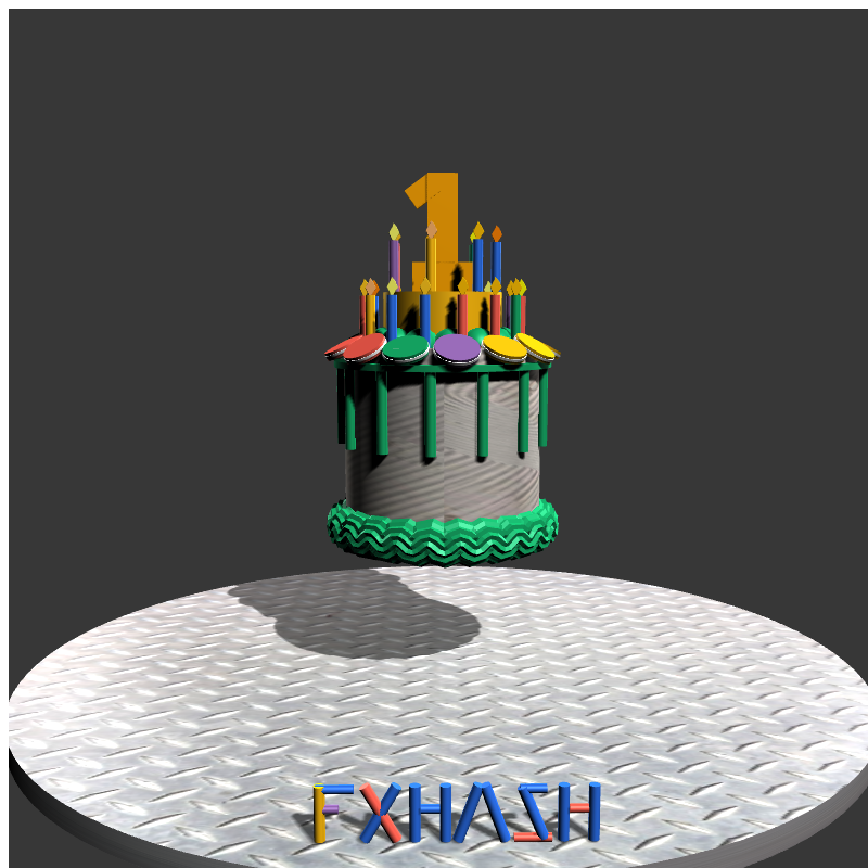 “Happy 1st Year Anniversary” #7 static token preview