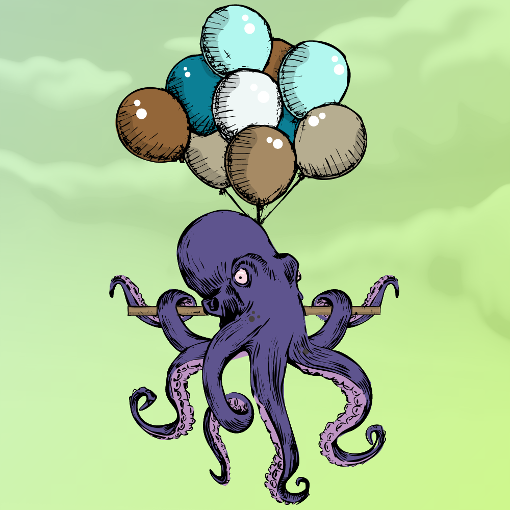 Flying Octupus #21 static token preview