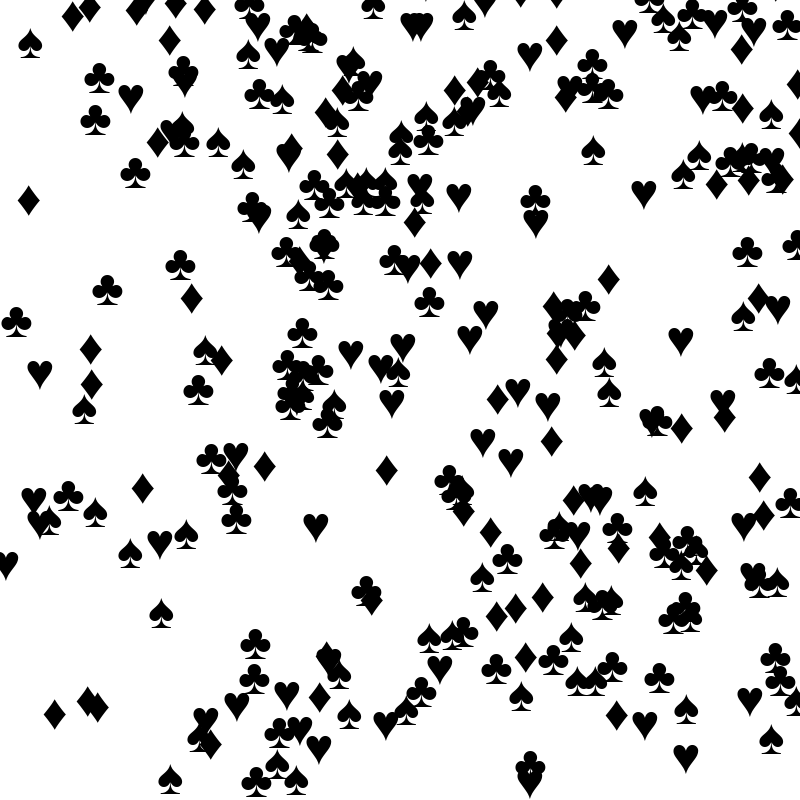 SPADES HEARTS DIAMONDS CLUBS #2 static token preview