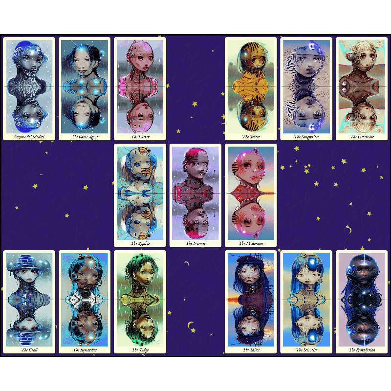 Reflexions - the fxhash tarot #14 static token preview