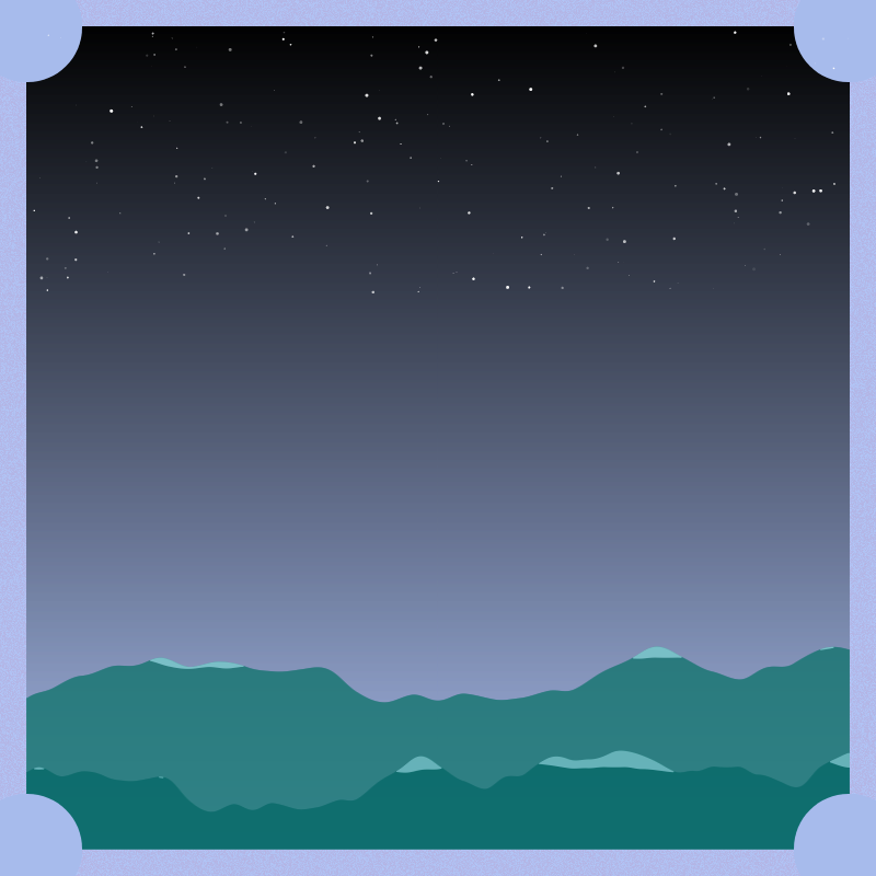 Stars and snow in the Andes Mountains #5 static token preview
