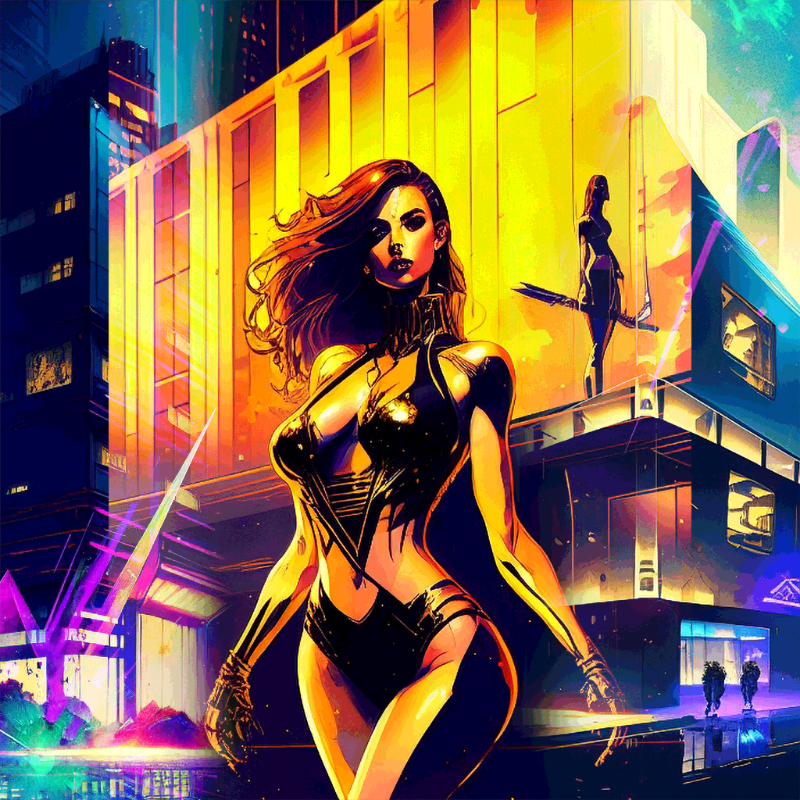 Fighter Girl #1 static token preview