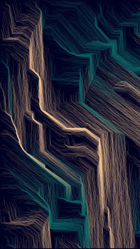 Algoscapes | Rock-face #302 static token preview