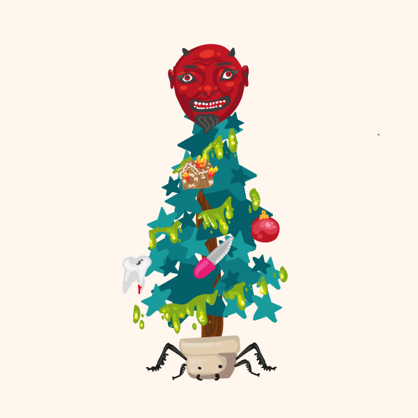 Creepy Christmas Tree For You! #14 static token preview