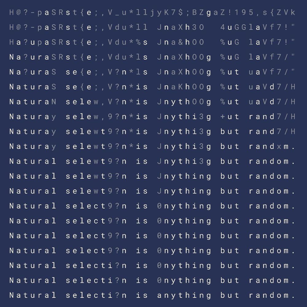 Natural selection #1 static token preview