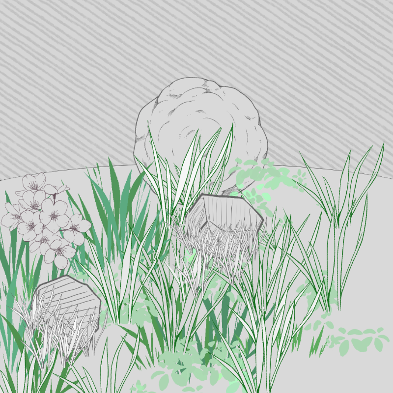 Wild Grass and Rubble #2 static token preview