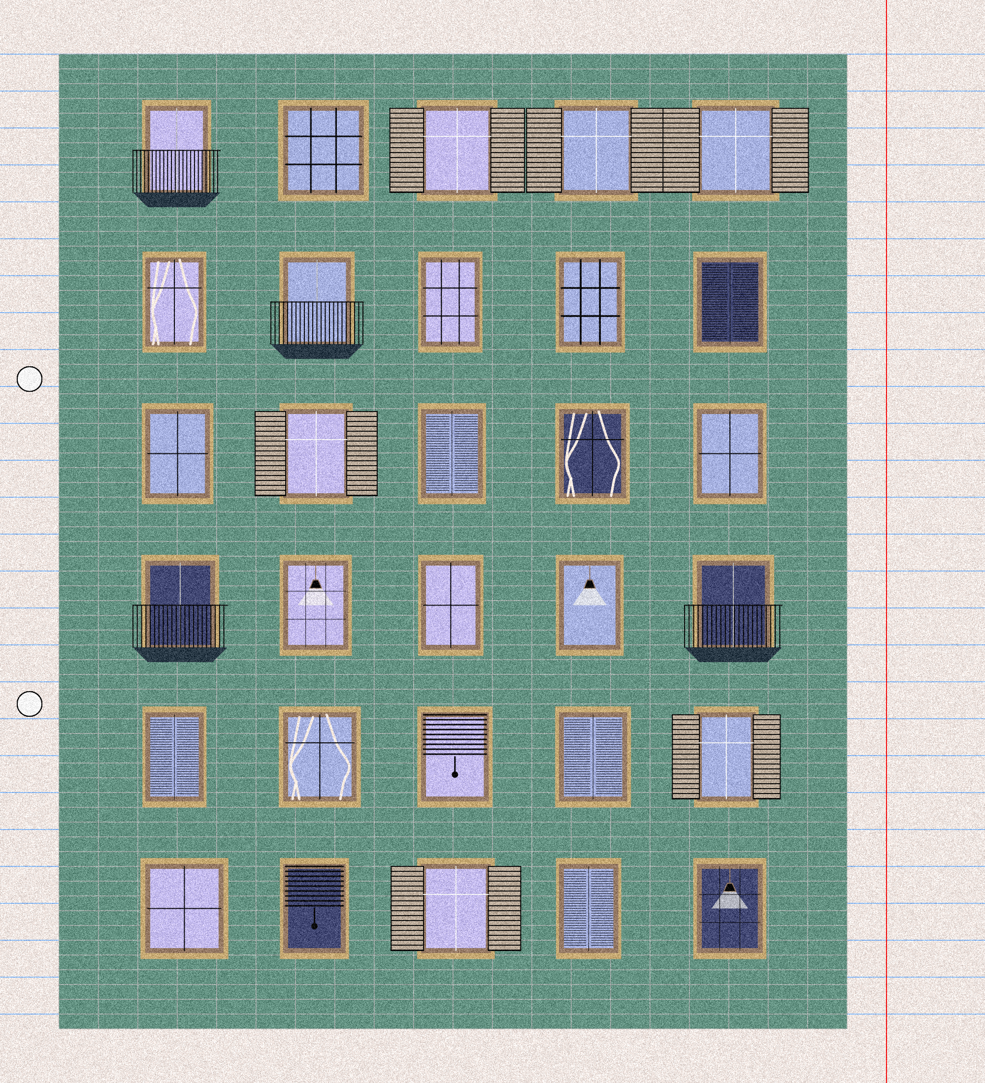 sketchbook page 9: windows #19 static token preview