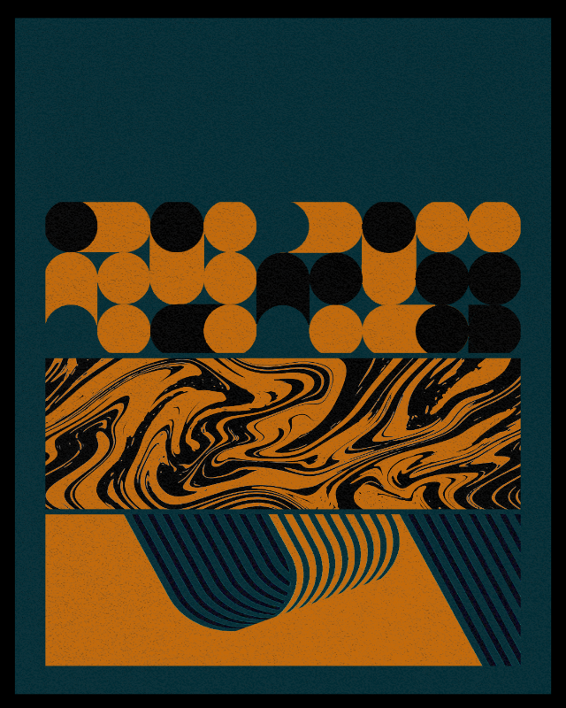 Bauhaus art #orange #14 static token preview