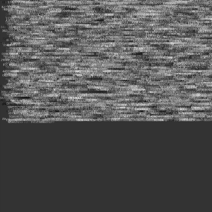 Painting by Random Hexadecimal Numbers #24 static token preview