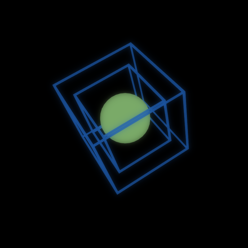 Generative Animation : Two Cube and Sphere #18 static token preview