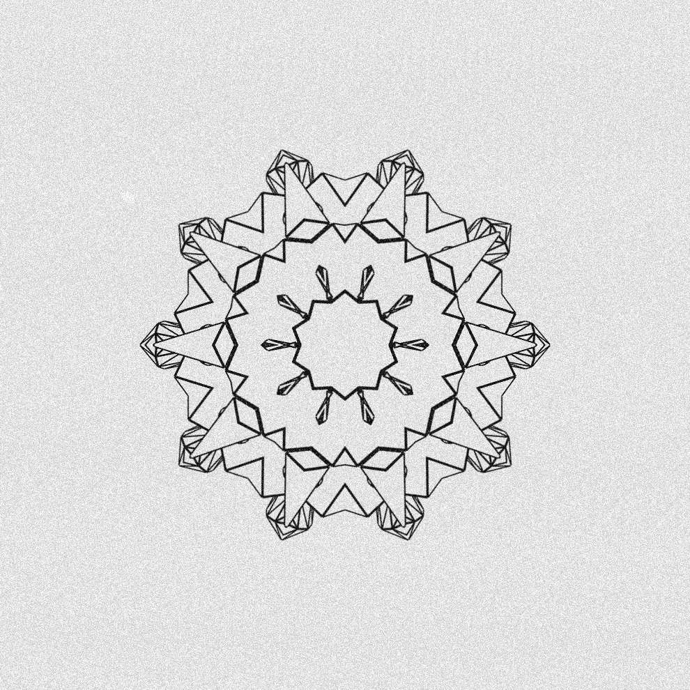 Monochrome Kaleido #22 static token preview