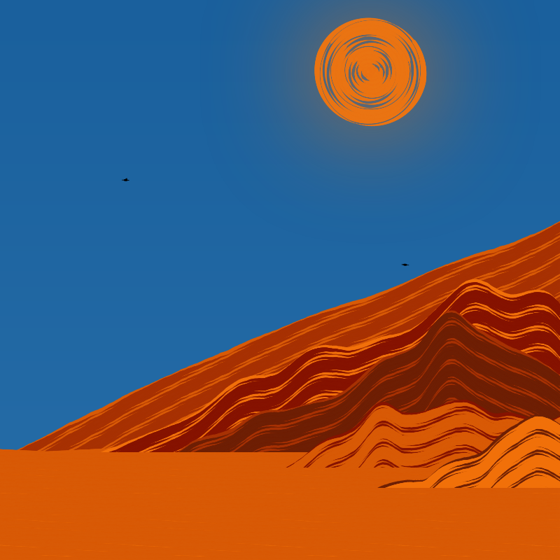 Painted Mountain Sunset #22 static token preview
