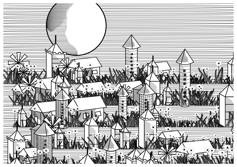 Medieval Village #4 static token preview