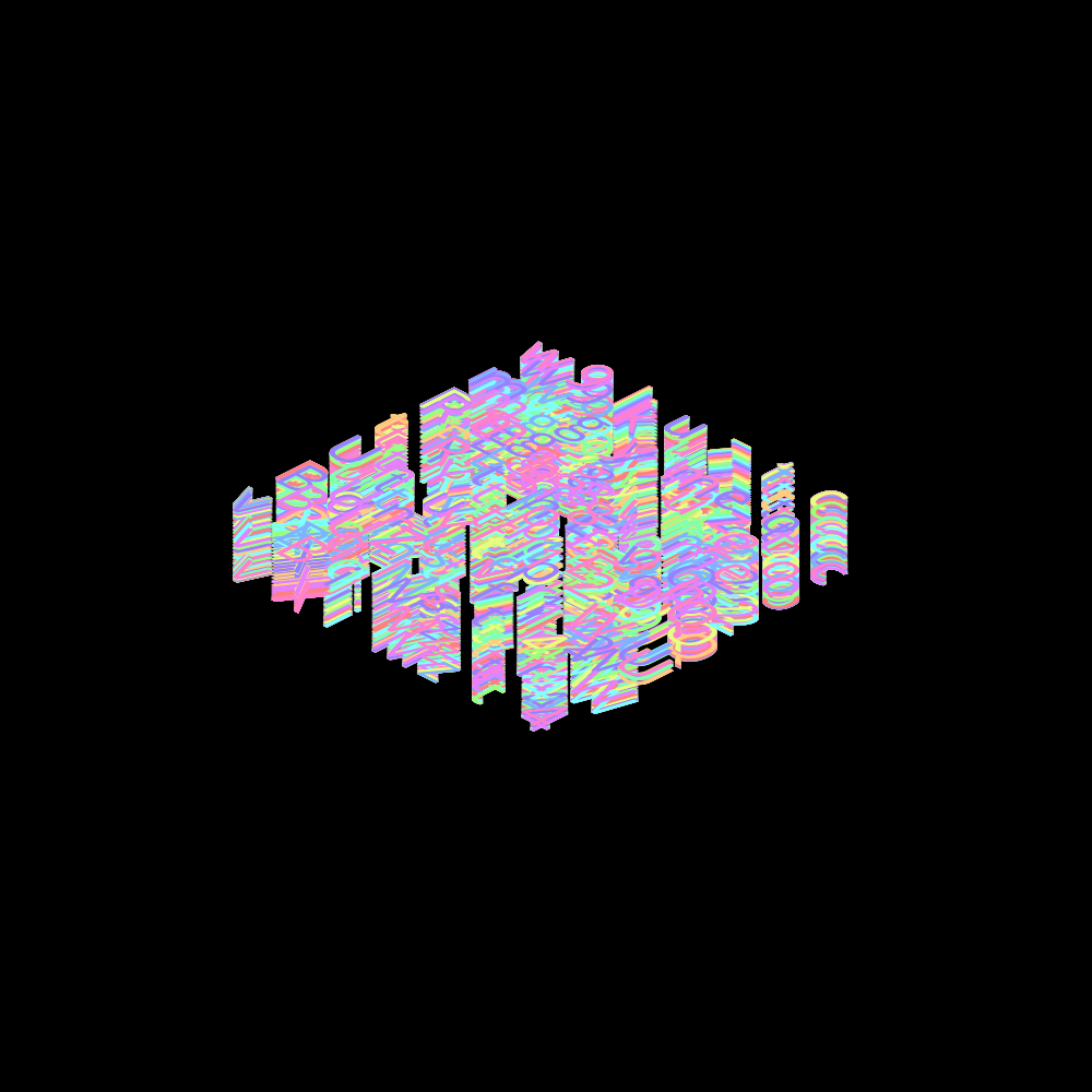 ISCII Rainbow Redux #1 static token preview