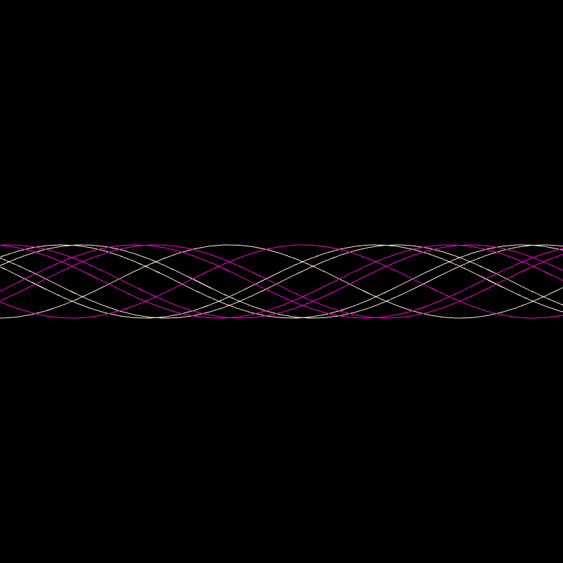 Genuary 15 ࿐ Sine Wave Finger Trap #3 static token preview
