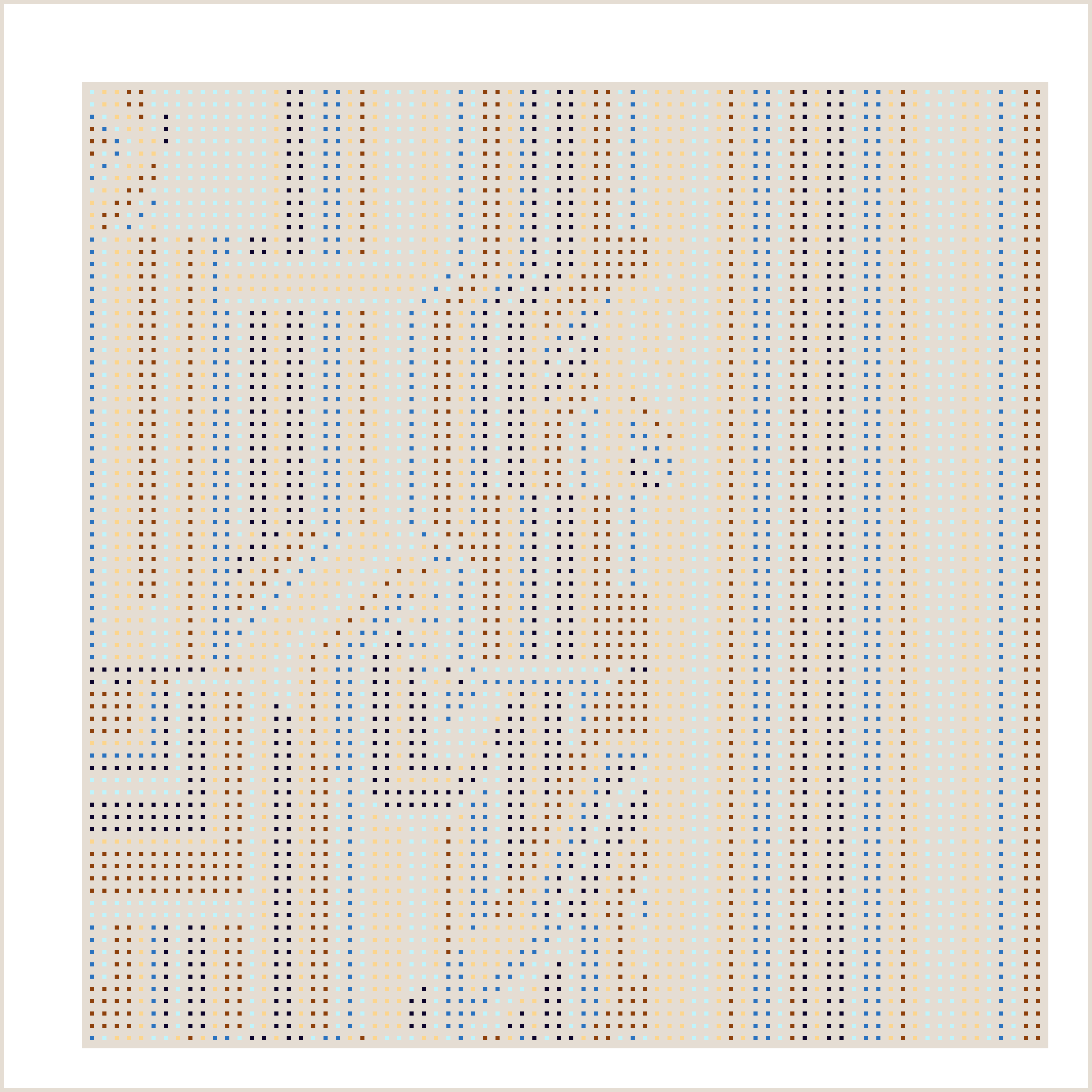 Beige Orbital Pixels #7 static token preview