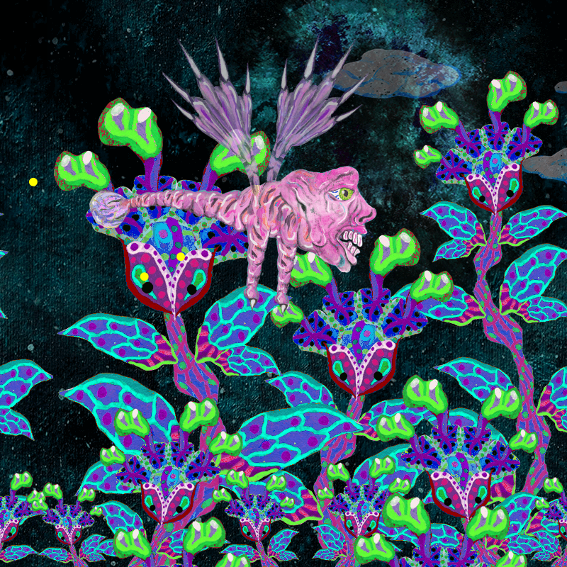Fireflies and Flower Gardens #39 static token preview