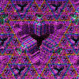 Colorful cubic sponge forms #111 static token preview
