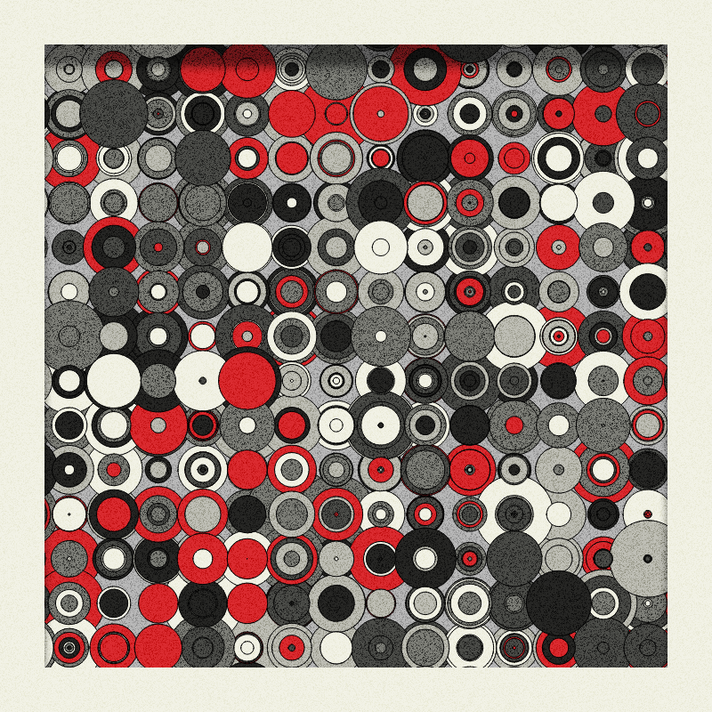 Red, Grey and Circles #4 static token preview