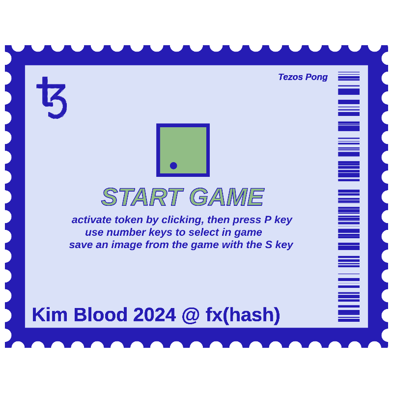 Tezos Pong #16 static token preview