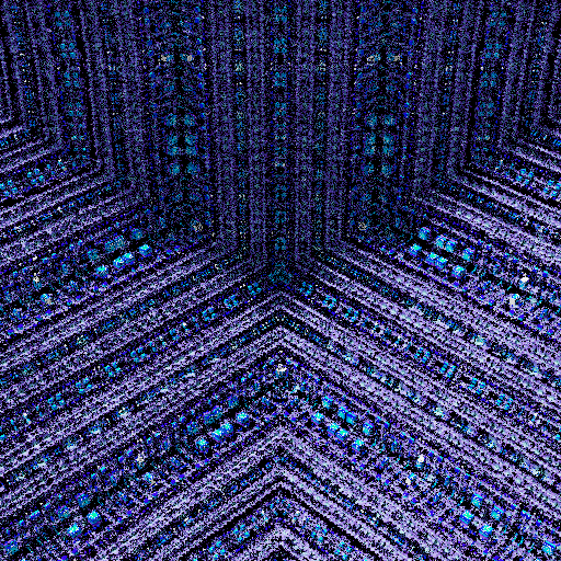 Colorful, warped cubic sponge forms #14 static token preview