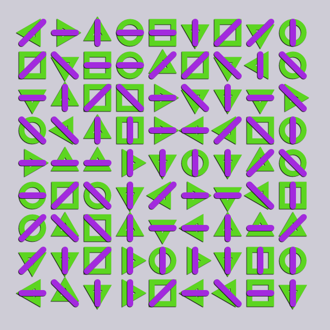 Geometric abstraction #9 static token preview