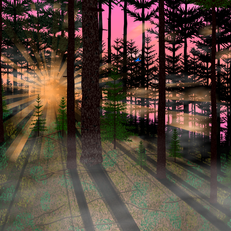 Forest Sunrise #8 static token preview