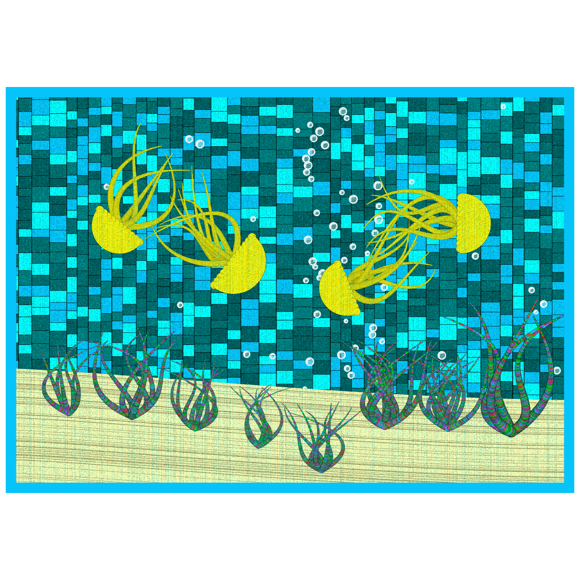 Bézier Aquarium 🦑 #31 static token preview