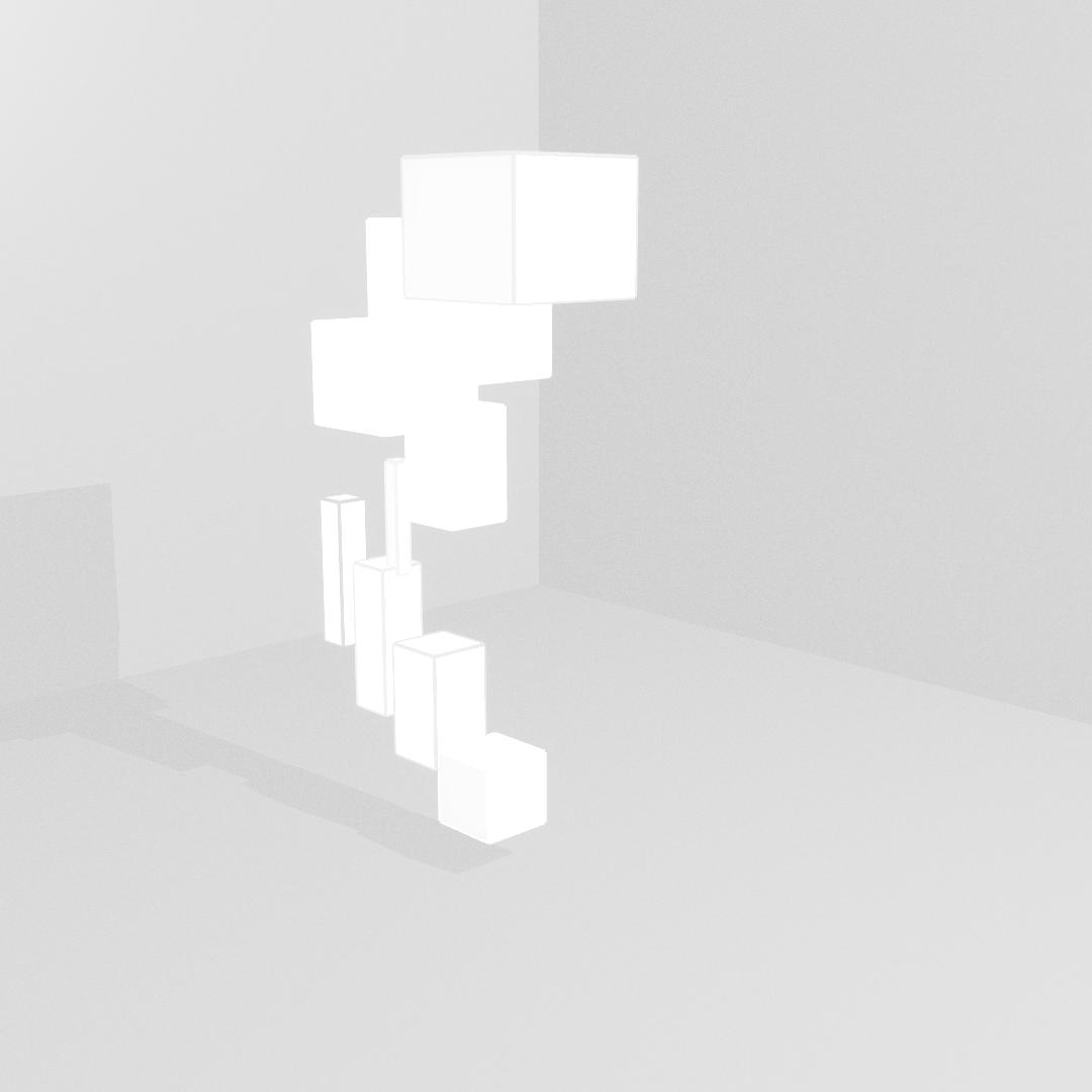 Cubes Blancs sur Fond Blanc #11 static token preview