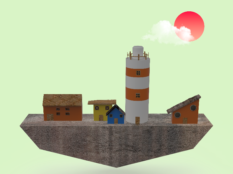 Coastal village #1 static token preview
