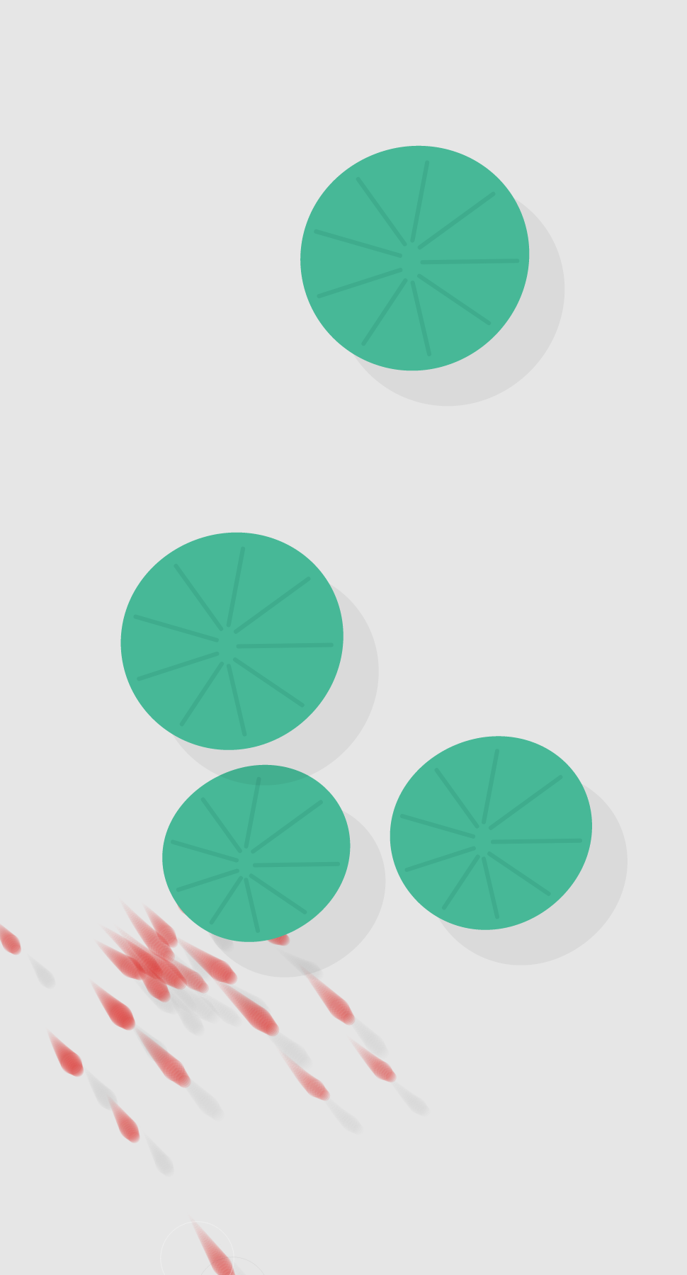 Fish playing among lotus leaves #5 static token preview