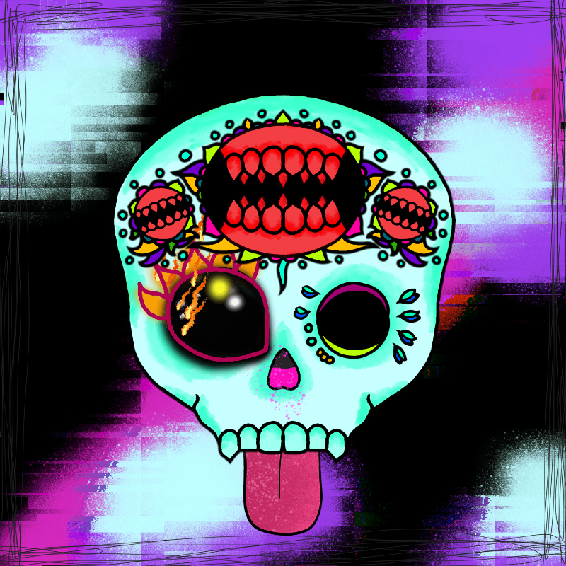 Mexican Candy Skulls #2 static token preview