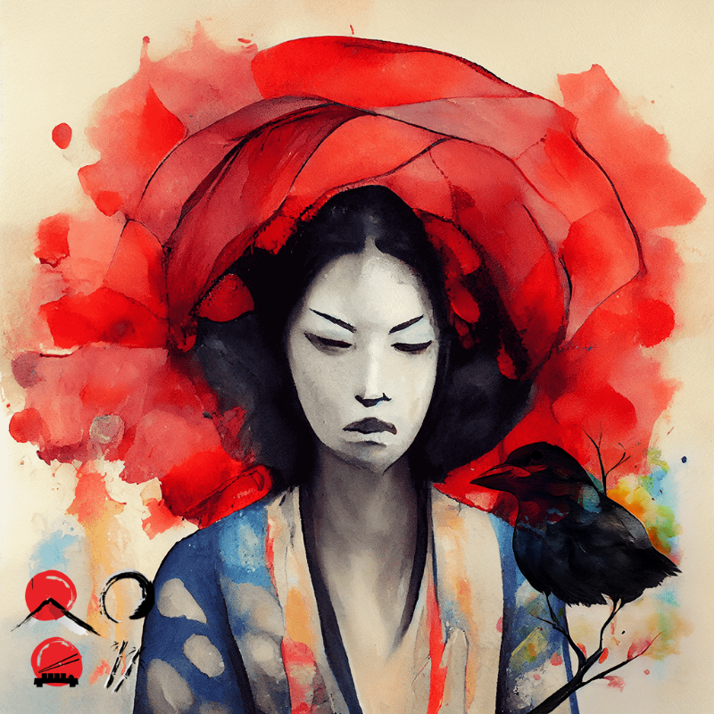 Geisha And Bird #4 static token preview