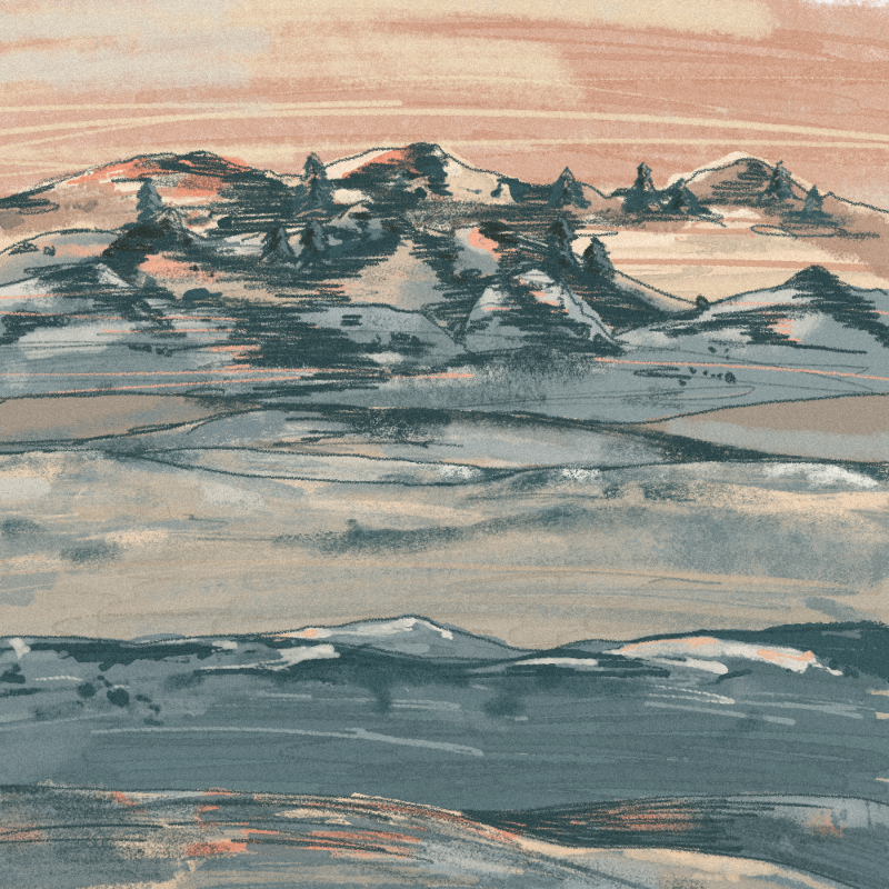 Postcard From The Mountains #5 static token preview