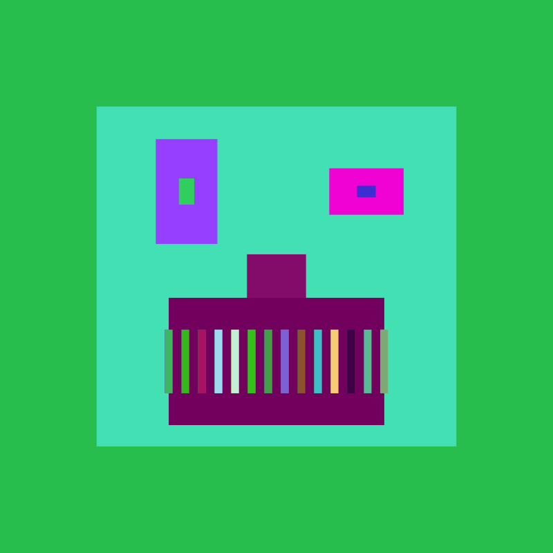 "make a robot face" #2 static token preview