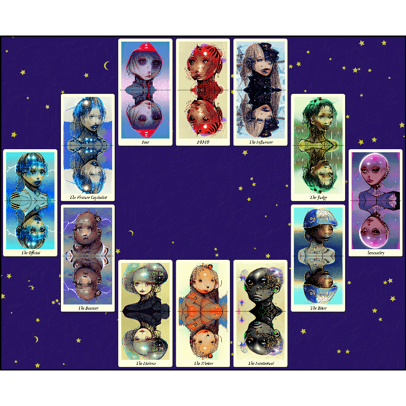 Reflexions - the fxhash tarot #11 static token preview