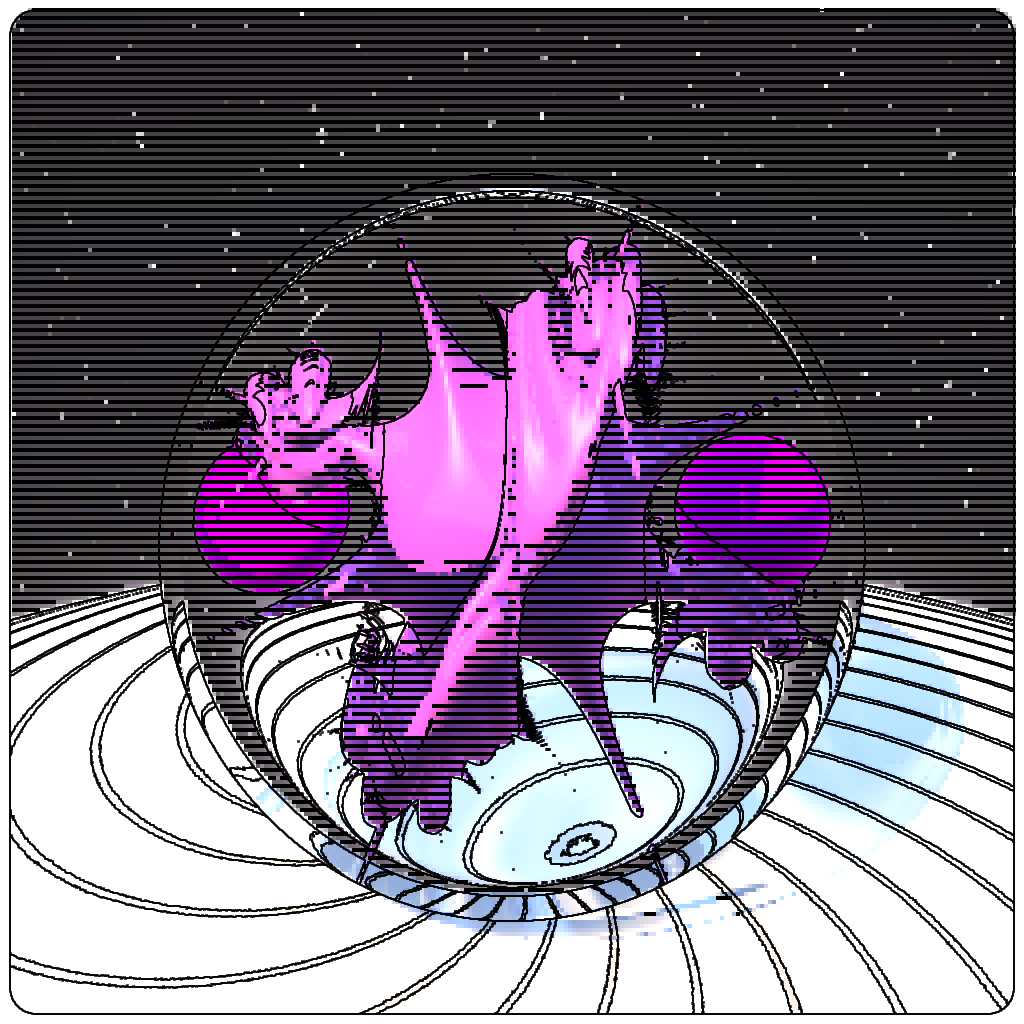 LL21 Mac Plus Fractal-in-a-Globe #6 static token preview