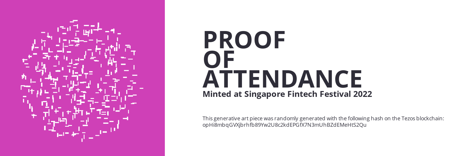 SFF2022 Proof of Attendance Token #1431 static token preview