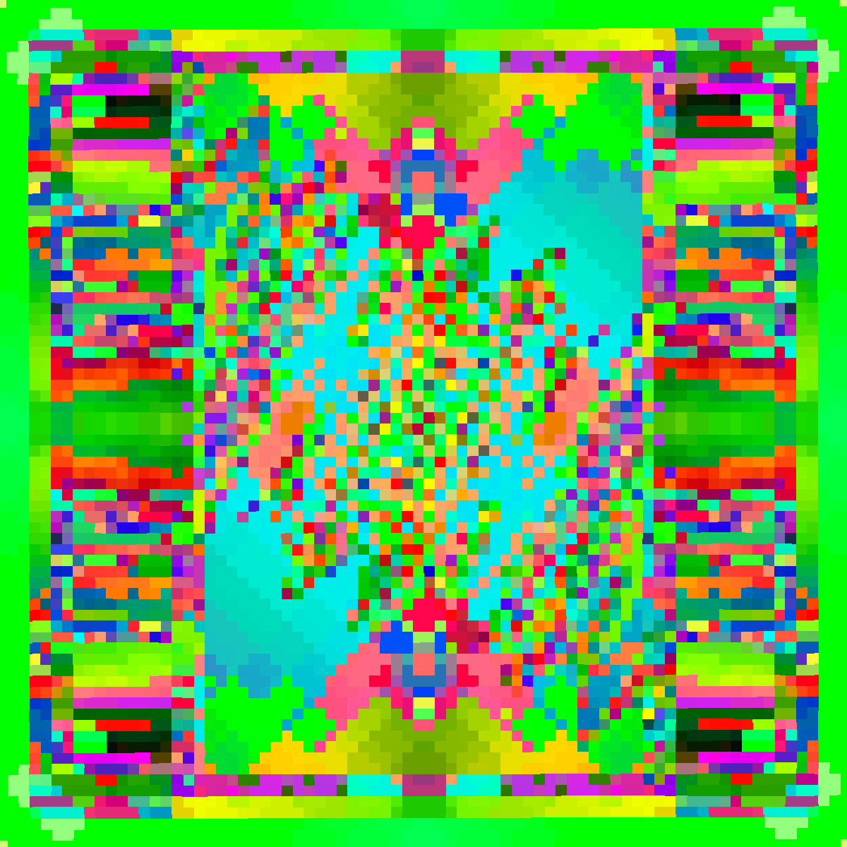 Psychedelic Dance of Pixels #21 static token preview