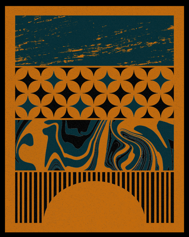 Bauhaus art #orange #17 static token preview
