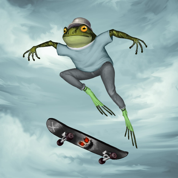 SKATER FROGS 🐸 #14 static token preview