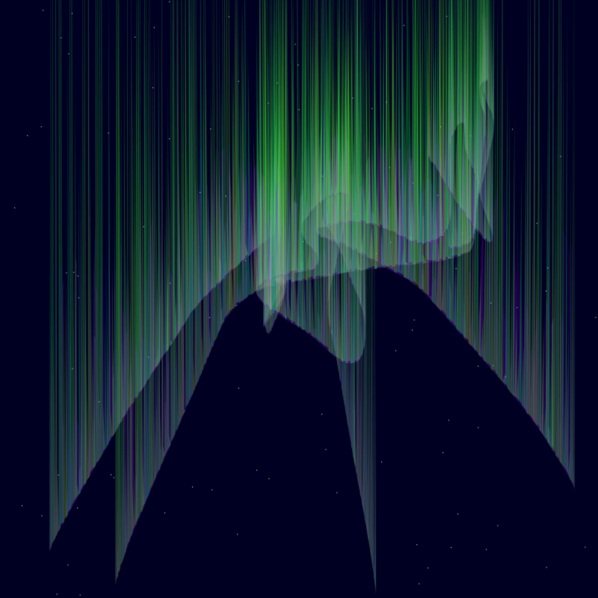 Aurora lights #7 static token preview