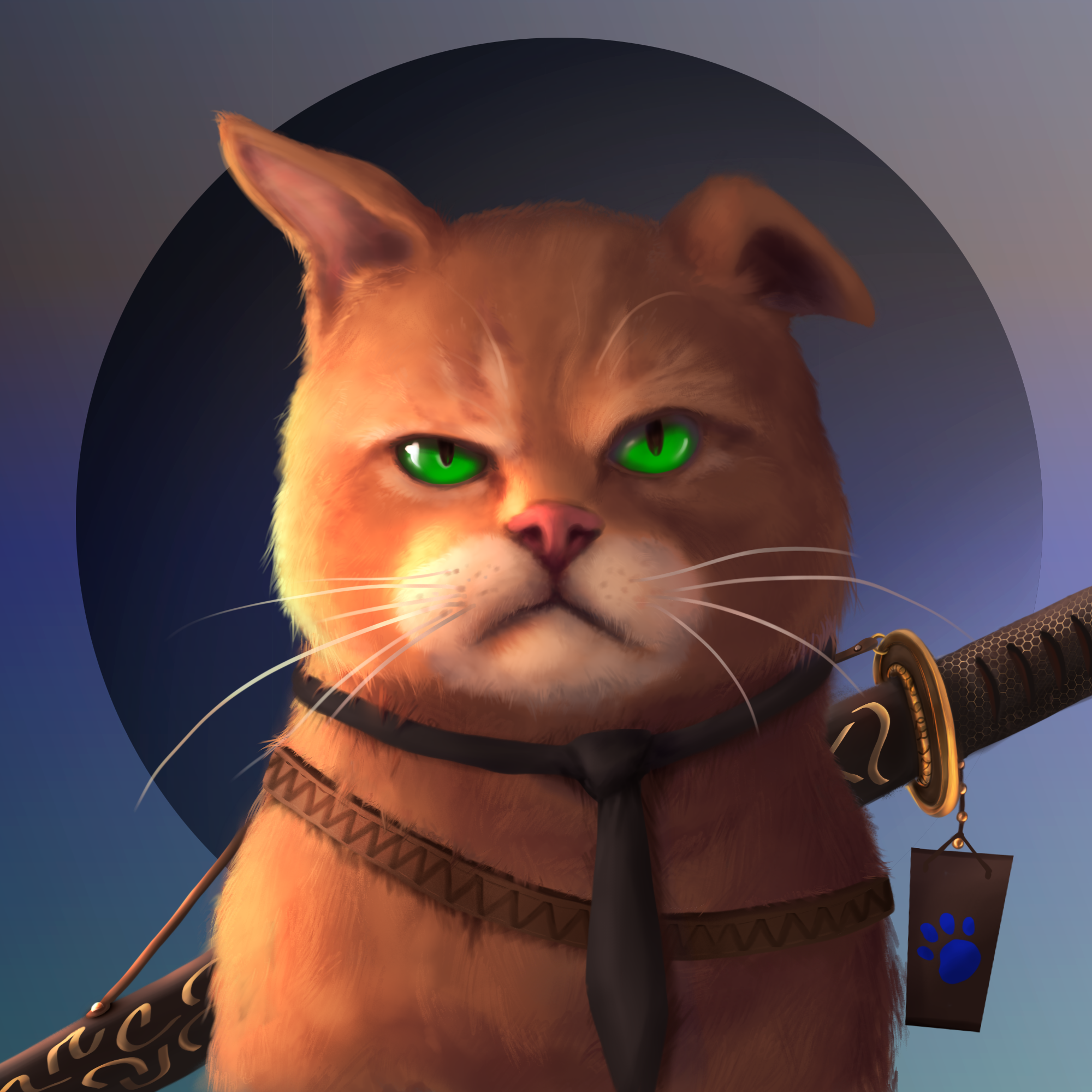 Gangsta Cat #22 static token preview
