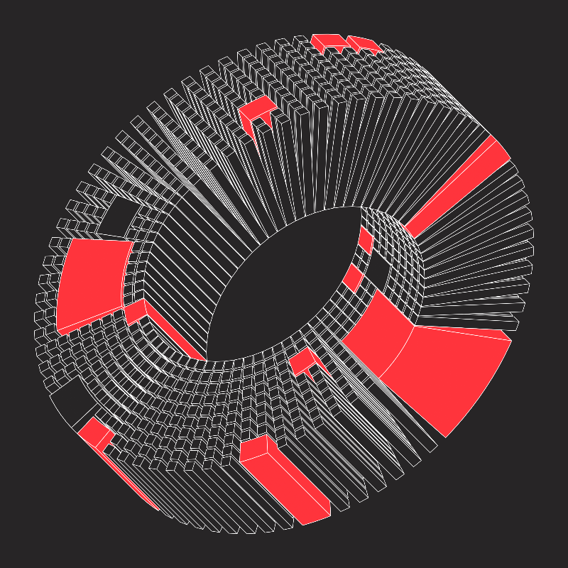 Ex Mobius (Neon Red) #9 static token preview