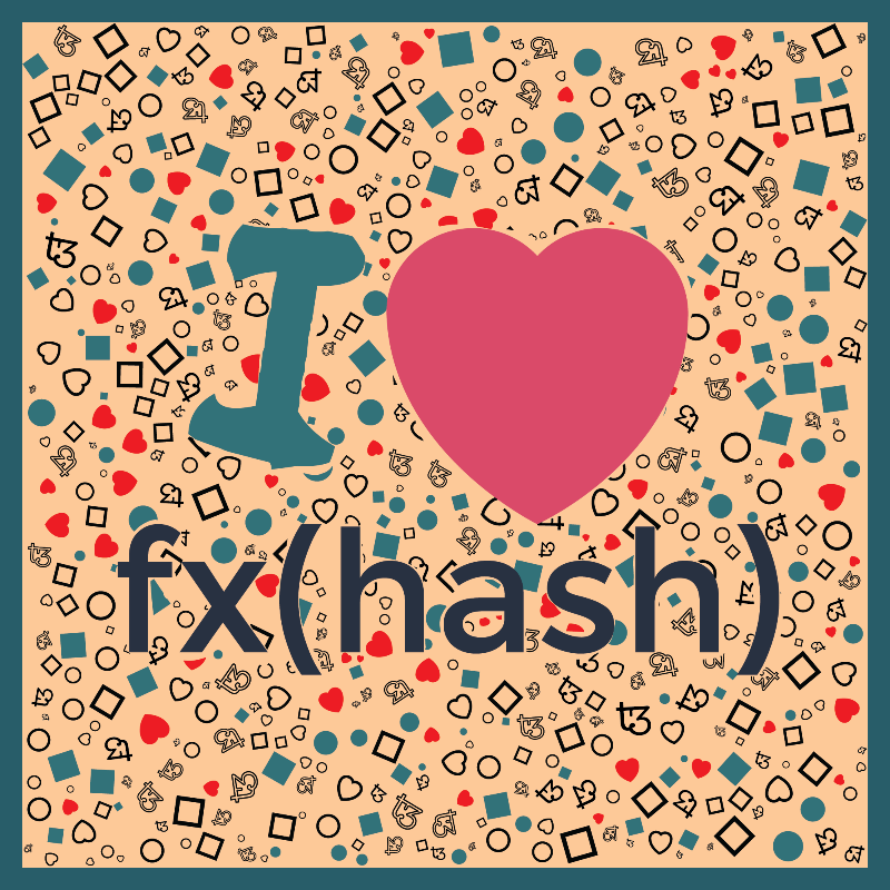 I Love Fxhash #9 static token preview