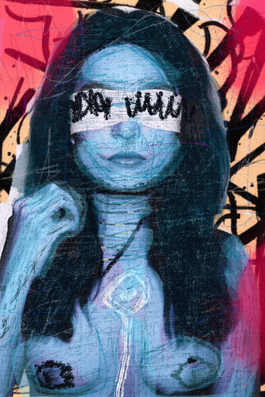What she knows / What she doesn't say #4 static token preview
