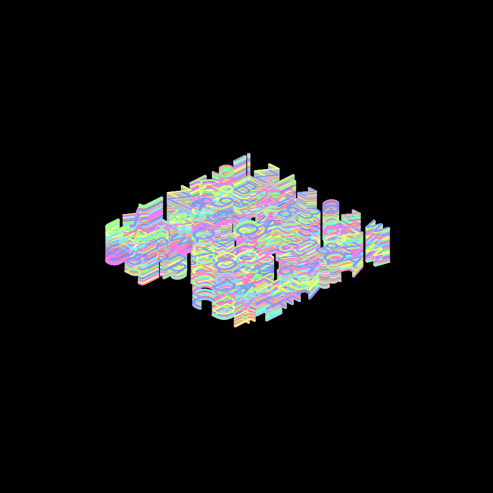 ISCII Rainbow Redux #9 static token preview